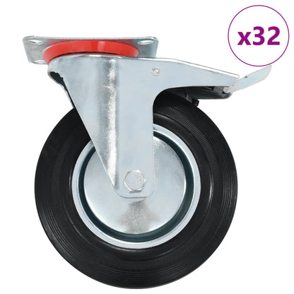 32 pcs Swivel Casters 200 mm