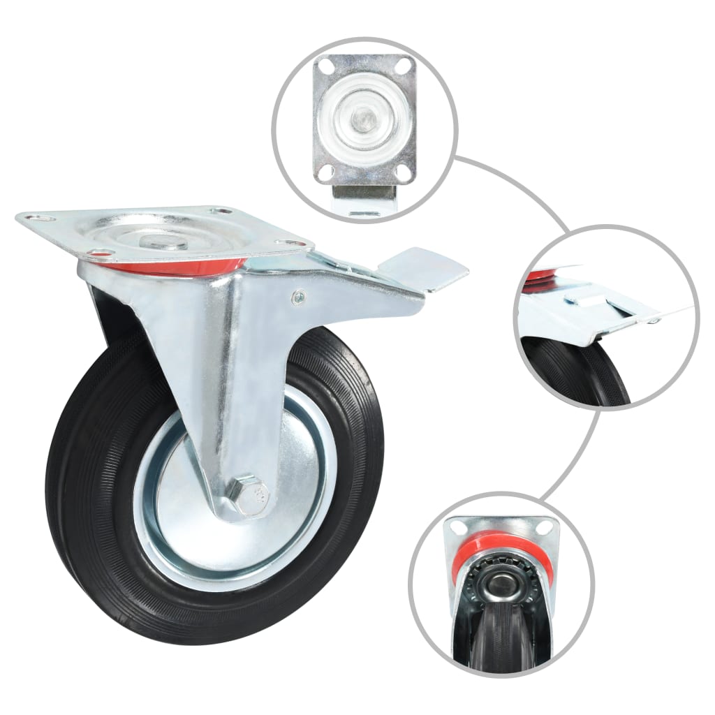 24 pcs Swivel Casters 200 mm