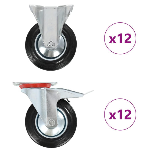 24 pcs Casters 160 mm