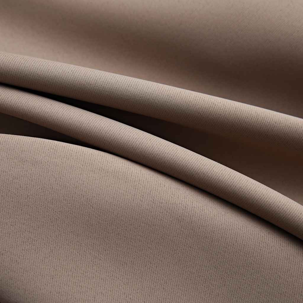 Blackout Curtains with Metal Rings 2 pcs Taupe 140x175 cm