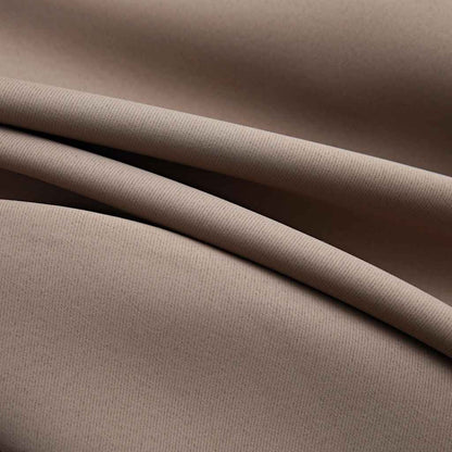Blackout Curtain with Metal Rings Taupe 290x245 cm