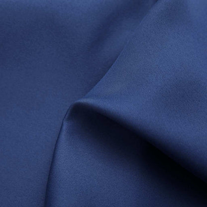 Blackout Curtains with Metal Rings 2 pcs Blue 140x175 cm