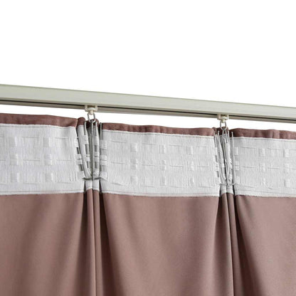 Blackout Curtains 2pcs with Hooks Velvet Antique Pink 140x175cm