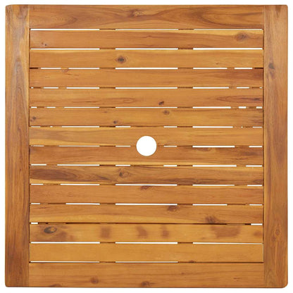 Folding Garden Table 70x70x75 cm Solid Acacia Wood