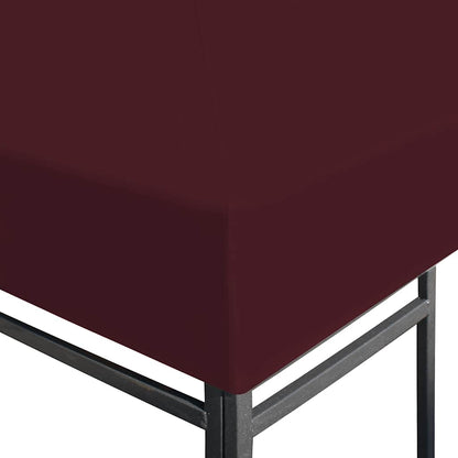 Gazebo Top Cover 310 g/m² 3x3 m Bordeaux