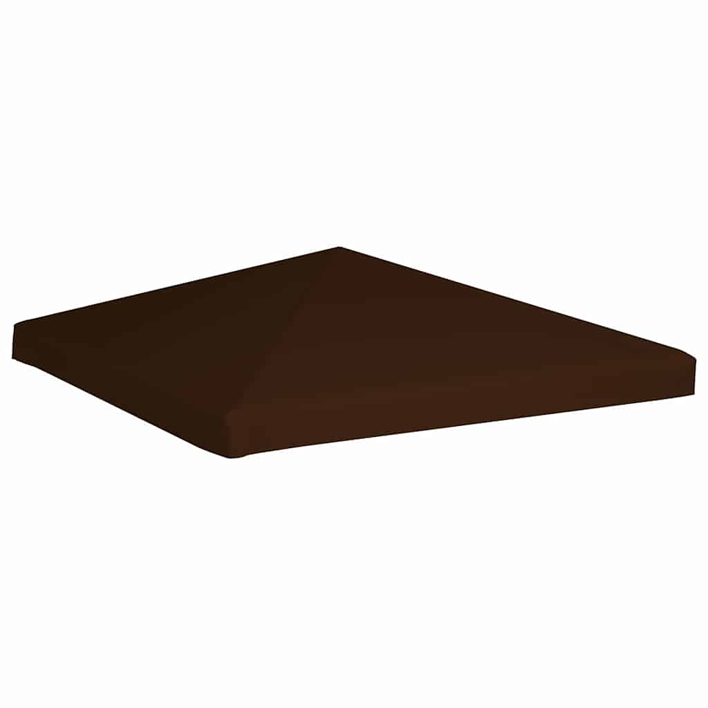Gazebo Top Cover 310 g/m² 3x3 m Brown