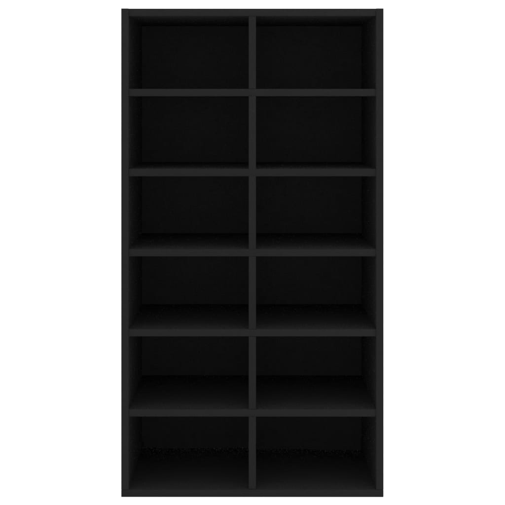 Shoe Rack Black 54x34x100.5 cm Engineered Wood