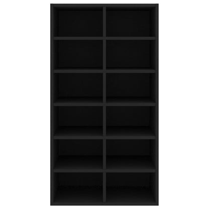 Shoe Rack Black 54x34x100.5 cm Engineered Wood