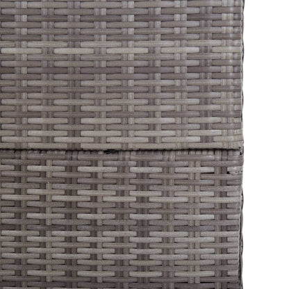 Garden Storage Box Grey 150x100x100 cm Poly Rattan