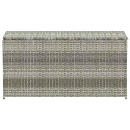 Garden Storage Box Poly Rattan 100x50x50 cm Grey