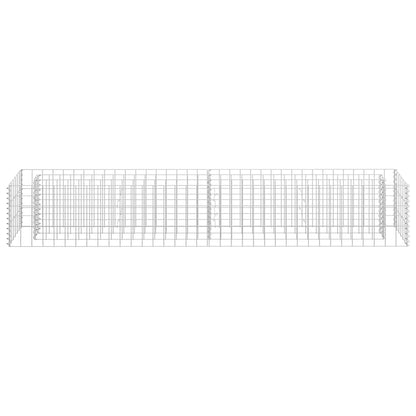 Gabion Raised Bed Galvanised Steel 180x30x30 cm