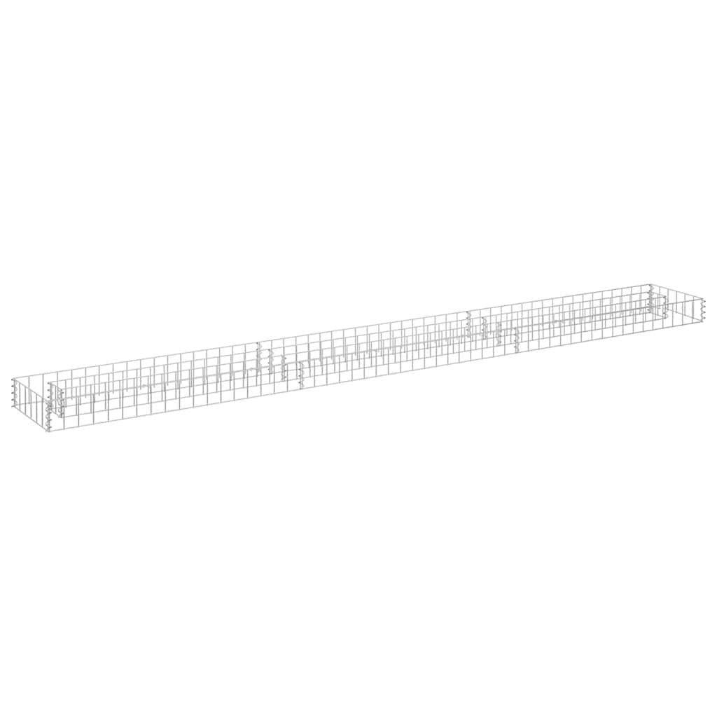 Gabion Raised Bed Galvanised Steel 270x30x10 cm