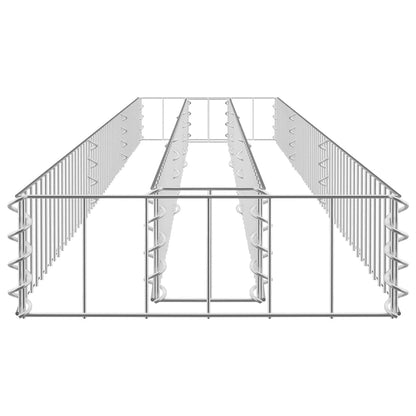 Gabion Raised Bed Galvanised Steel 270x30x10 cm
