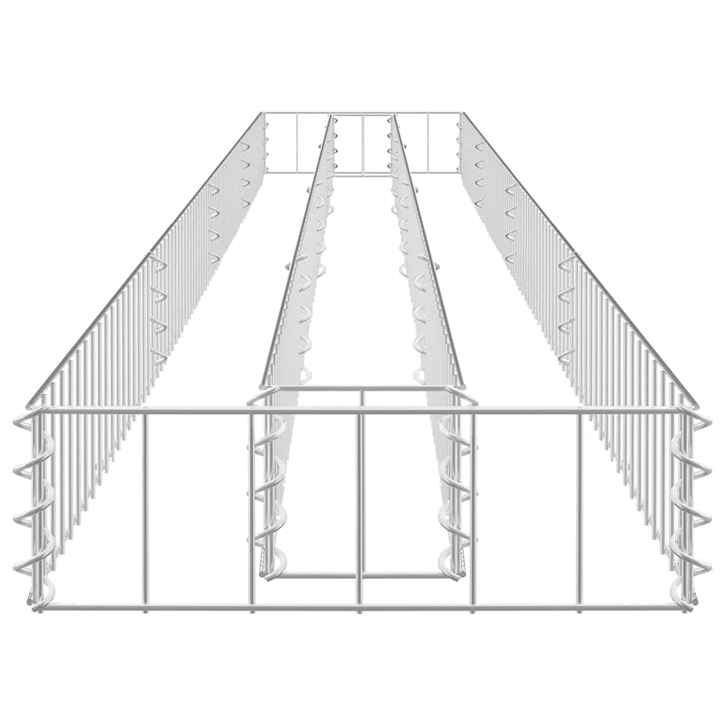 Gabion Raised Bed Galvanised Steel 360x30x10 cm