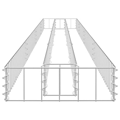 Gabion Raised Bed Galvanised Steel 360x30x10 cm