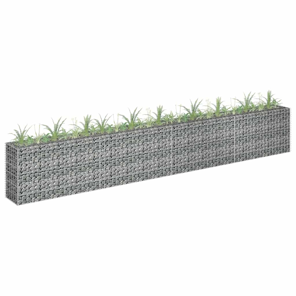 Gabion Raised Bed Galvanised Steel 360x30x60 cm