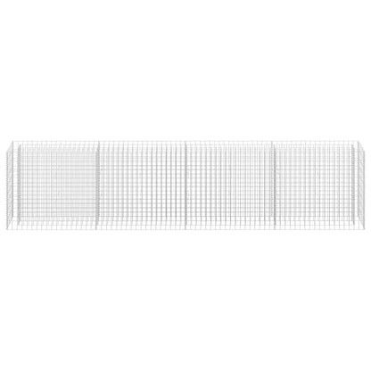 Gabion Raised Bed Galvanised Steel 360x30x90 cm