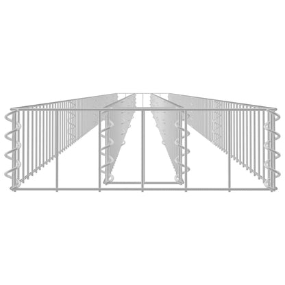 Gabion Raised Bed Galvanised Steel 450x30x10 cm