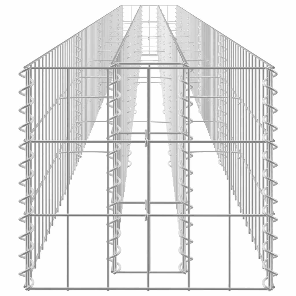 Gabion Raised Bed Galvanised Steel 450x30x30 cm