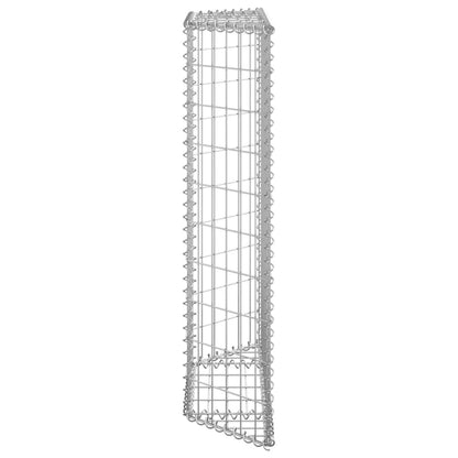 Trapezium Gabion Raised Bed Galvanised Steel 80x20x100 cm