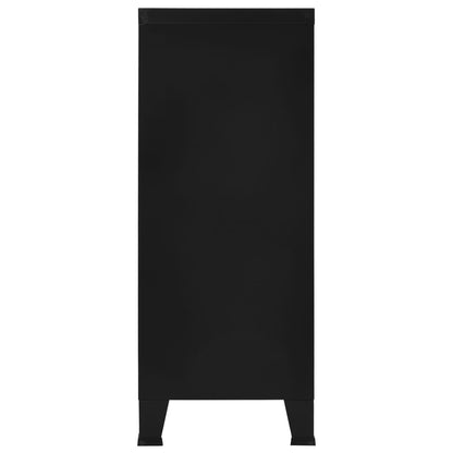 Industrial Storage Chest Black Steel