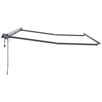 Awning with Manual Anthracite 3 x 2.5 m Metal