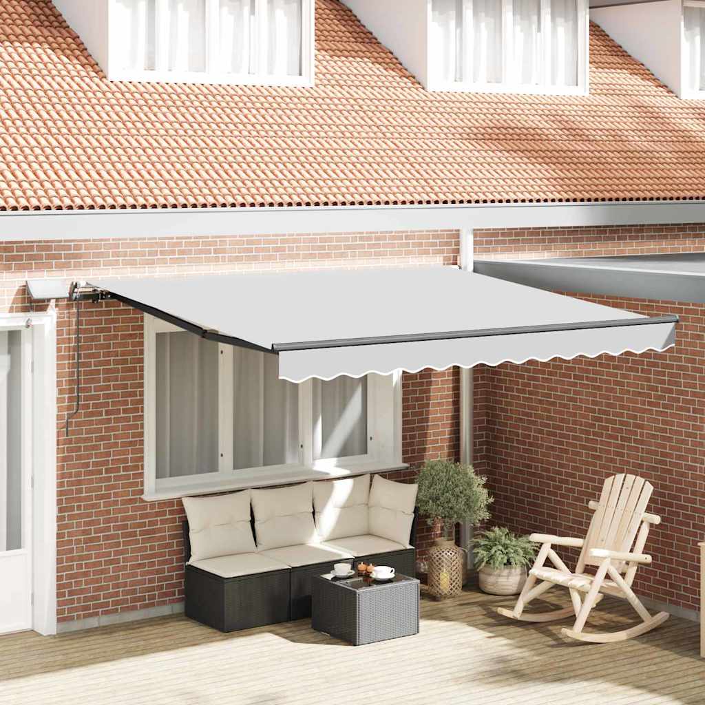 Awning with Manual Anthracite 3.5 x 2.5 m Metal