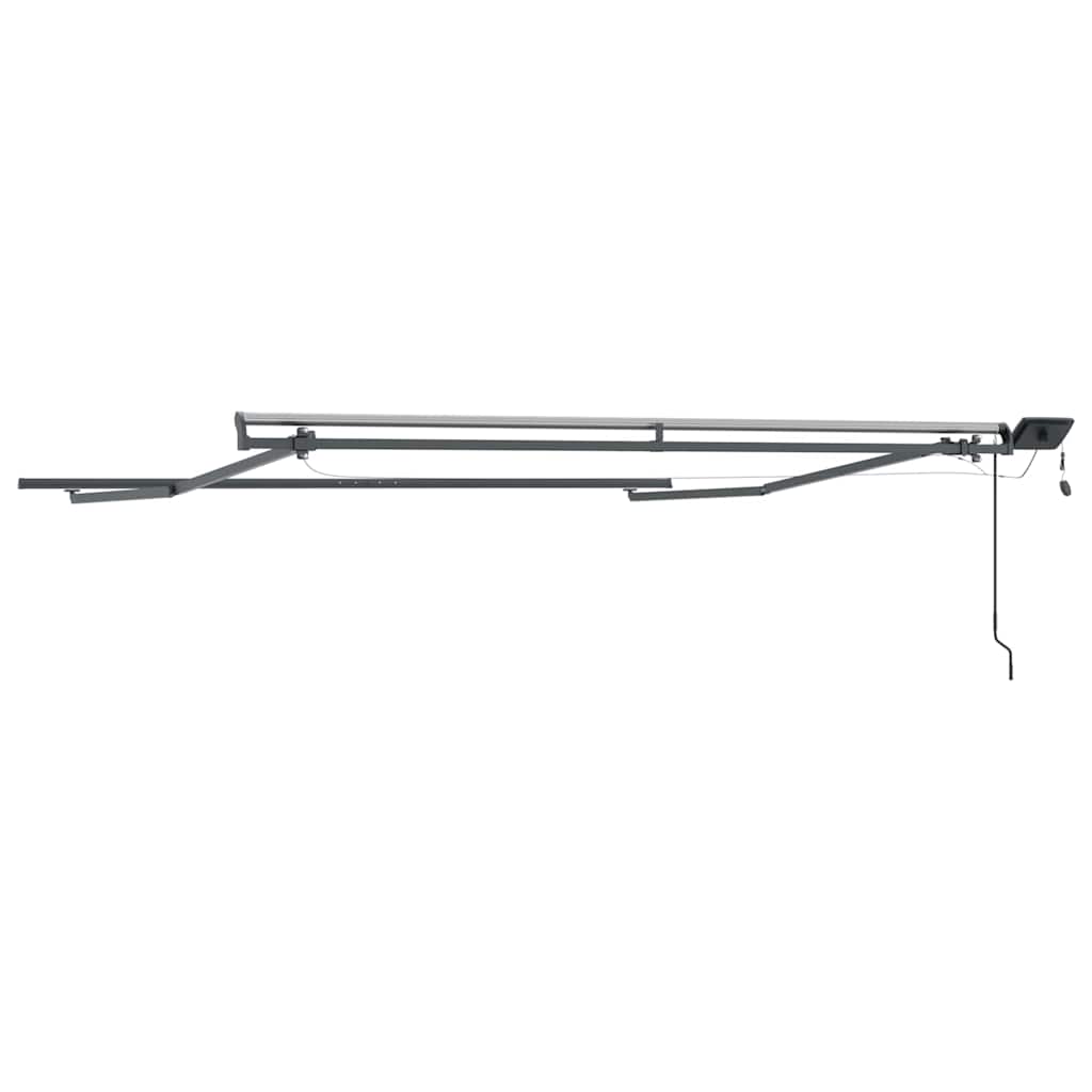 Awning with Manual Anthracite 3.5 x 2.5 m Metal