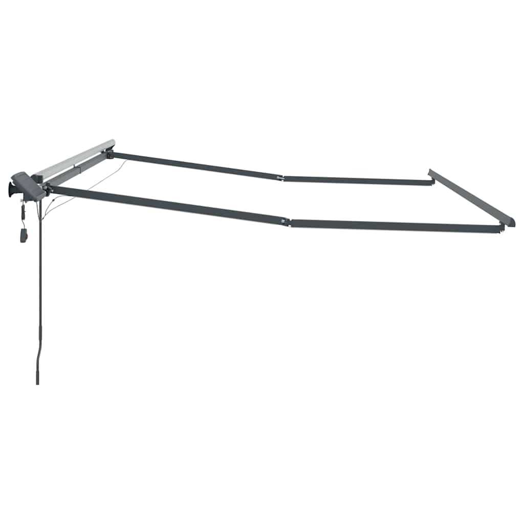 Awning with Manual Anthracite 3.5 x 2.5 m Metal