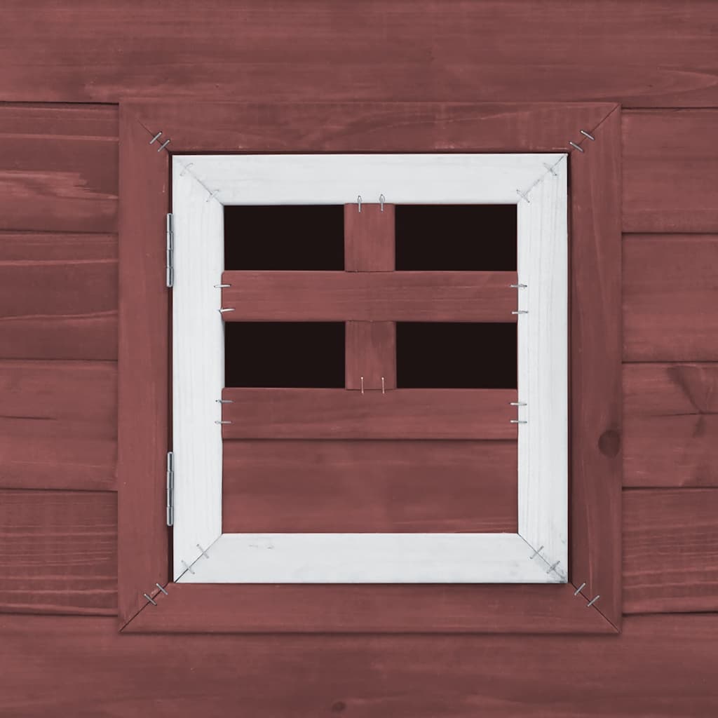 Outdoor Chicken Cage Hen House with 1 Egg Cage Brown Wood