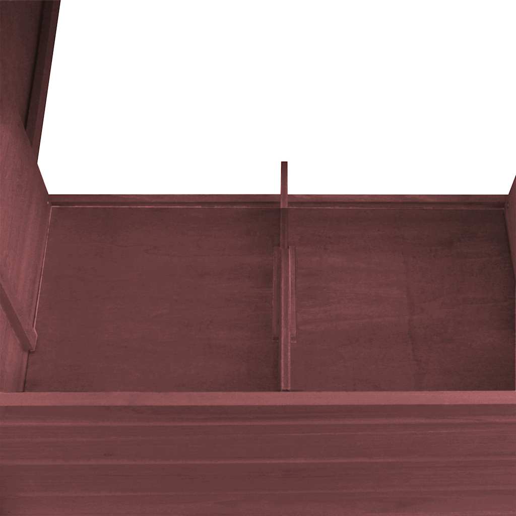 Outdoor Chicken Cage Hen House with 1 Egg Cage Brown Wood