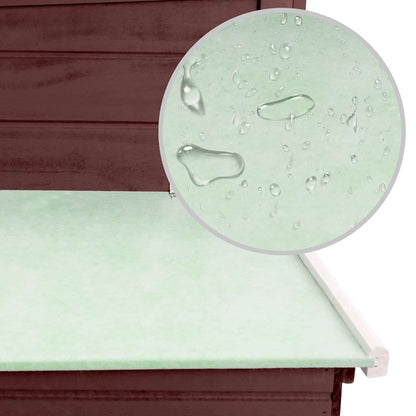 Outdoor Chicken Cage Hen House with 1 Egg Cage Brown Wood