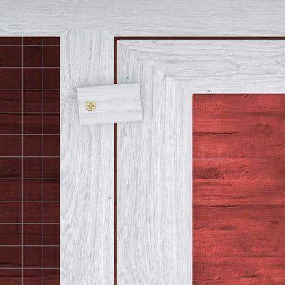 Animal Rabbit Cage Double Floor Red Wood