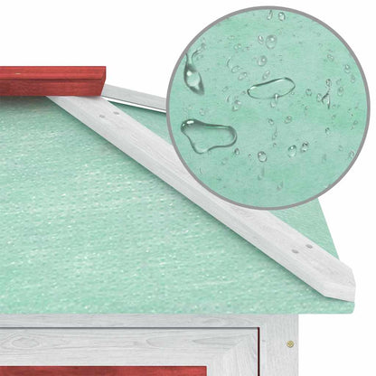 Animal Rabbit Cage Double Floor Red Wood