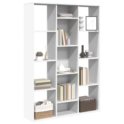 Room Divider/Book Cabinet White 100x24x140 cm Engineered Wood