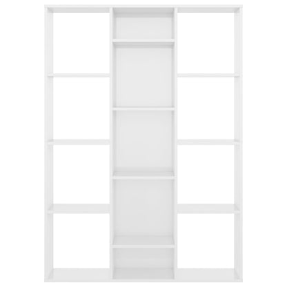 Room Divider/Book Cabinet High Gloss White 100x24x140 cm Engineered Wood