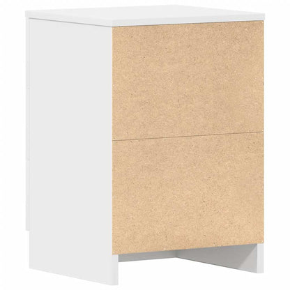 Bedside Cabinet White 38x35x56 cm Engineered Wood