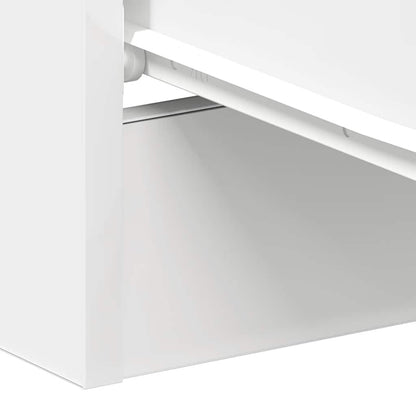 Bedside Cabinet White 38x35x56 cm Engineered Wood