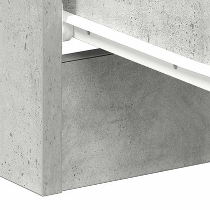 Bedside Cabinets 2 pcs Concrete Grey 38x35x56 cm Engineered Wood