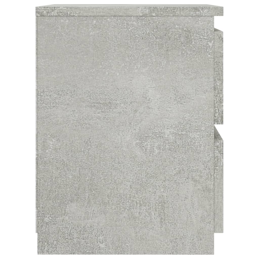 Bedside Cabinets 2 pcs Concrete Grey 30x30x40 cm Engineered Wood