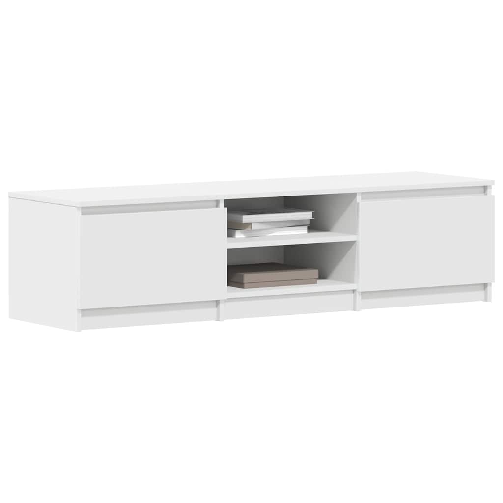 TV Cabinet White 140x40x35.5 cm Engineered Wood