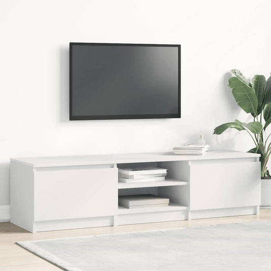 TV Cabinet White 140x40x35.5 cm Engineered Wood