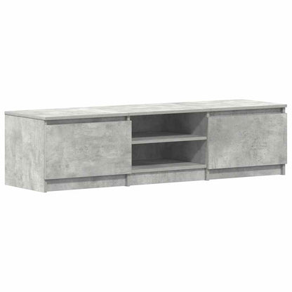 TV Cabinet Concrete Grey 140x40x35.5 cm Engineered Wood