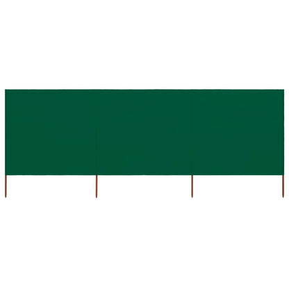 3-panel Wind Screen Fabric 400x160 cm Green