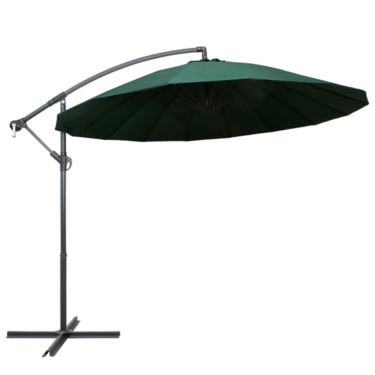 Hanging Garden Parasol Green 3 m Aluminium Pole