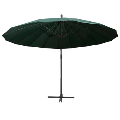 Hanging Garden Parasol Green 3 m Aluminium Pole