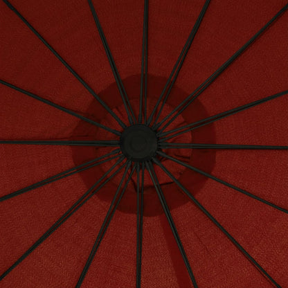 Hanging Garden Parasol Terracotta 3 m Aluminium Pole