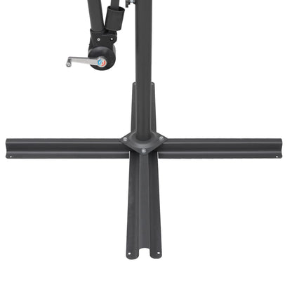 Hanging Garden Parasol Black 3 m Aluminium Pole