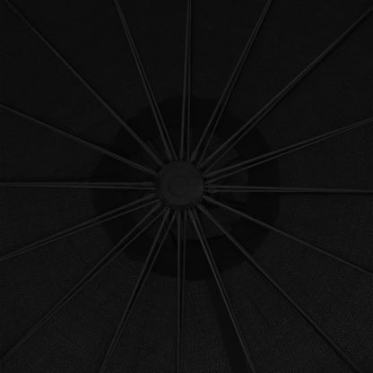Hanging Garden Parasol Black 3 m Aluminium Pole