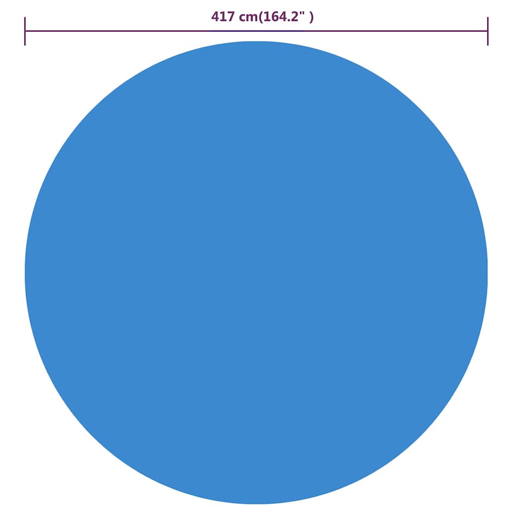 Pool Cover Blue 417 cm PE